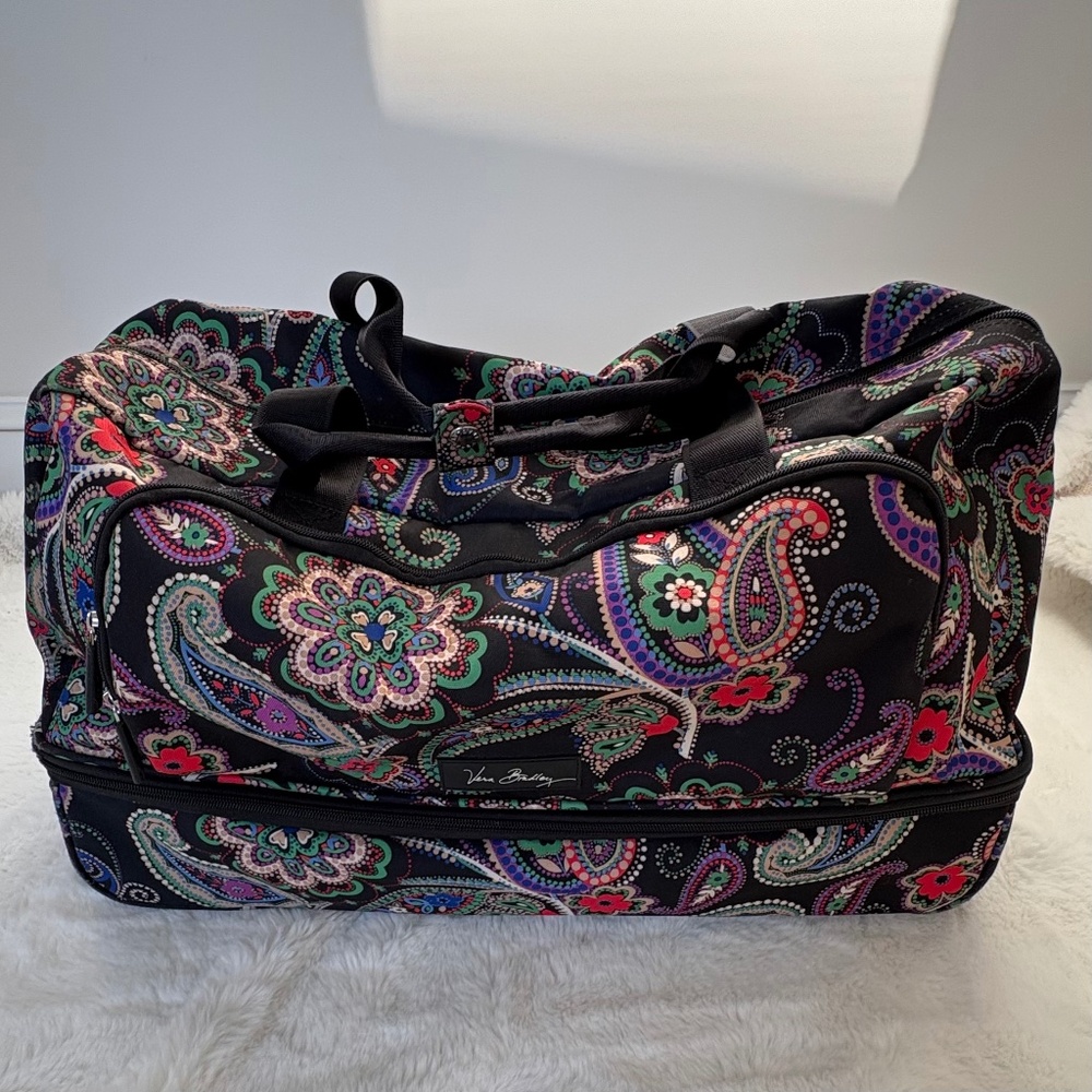 Vera Bradley Kiev Paisley XL Roller Duffle Weekender
